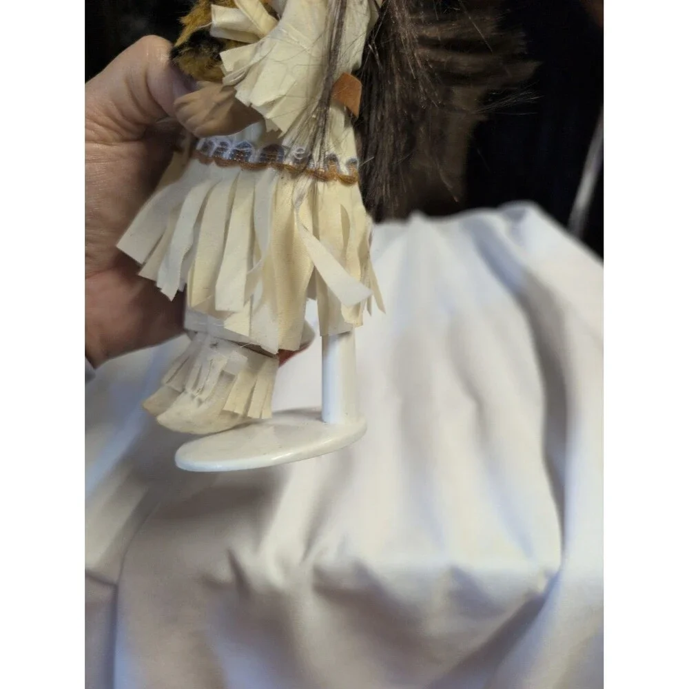 Native American Style Porcelain Doll with Drum - 25% Off 5+
